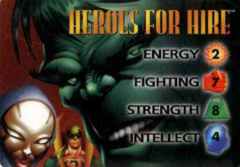 Heroes for Hire 4-Grid Character Card